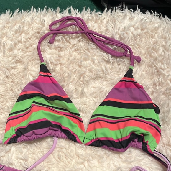 Green and Pink Victorias Secret bikini - Size M - Picture 3 of 7